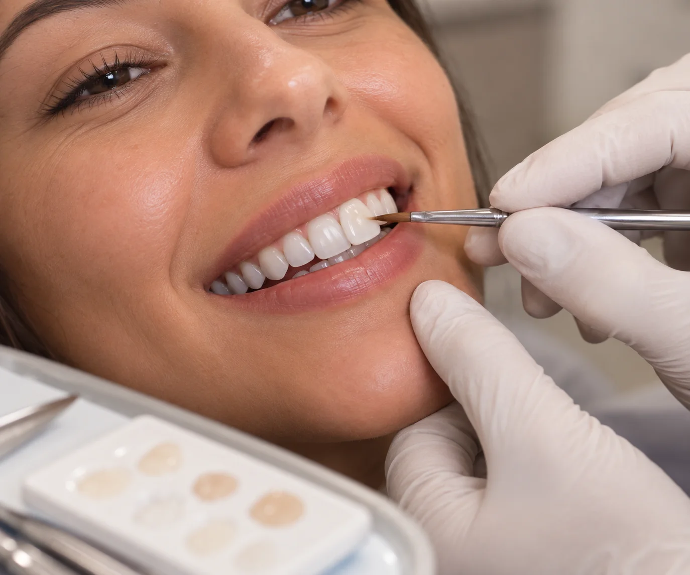Facetas de resina para melhorar a estética e a harmonia do sorriso